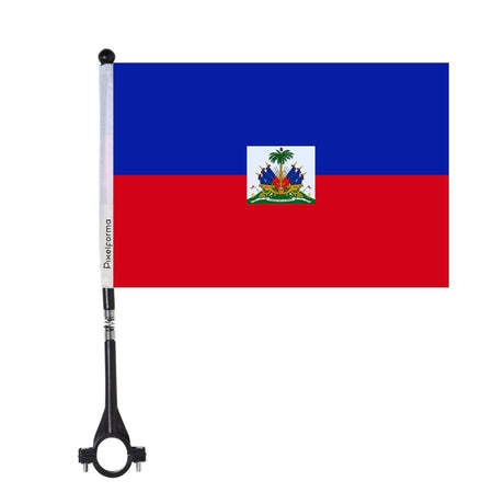 Drapeau de vélo d'Haïti en polyester - Pixelforma 