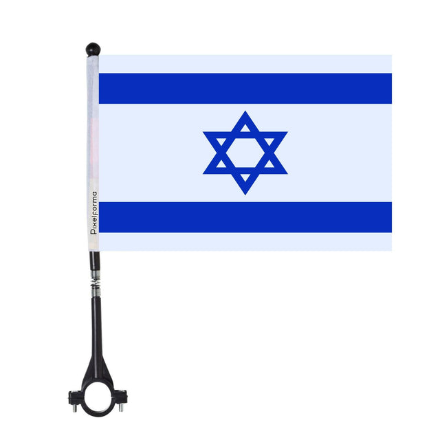 Drapeau de vélo d'Israël en polyester - Pixelforma 