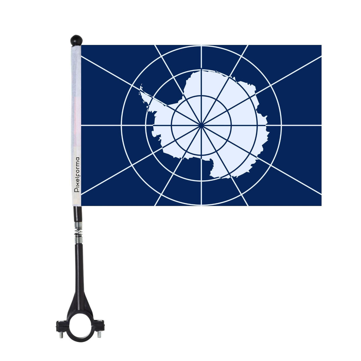 Drapeau de vélo de l'Antarctique officiel en polyester - Pixelforma 