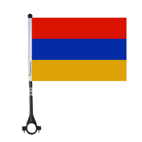 Drapeau de vélo de l'Arménie en polyester - Pixelforma 