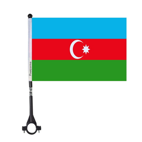 Drapeau de vélo de l'Azerbaïdjan en polyester - Pixelforma 