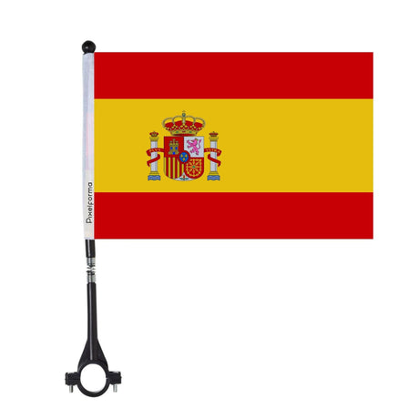 Drapeau de vélo de l'Espagne en polyester - Pixelforma 