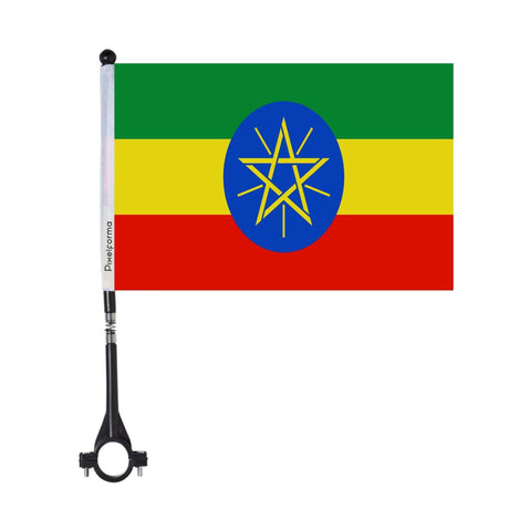 Drapeau de vélo de l'Éthiopie en polyester - Pixelforma 