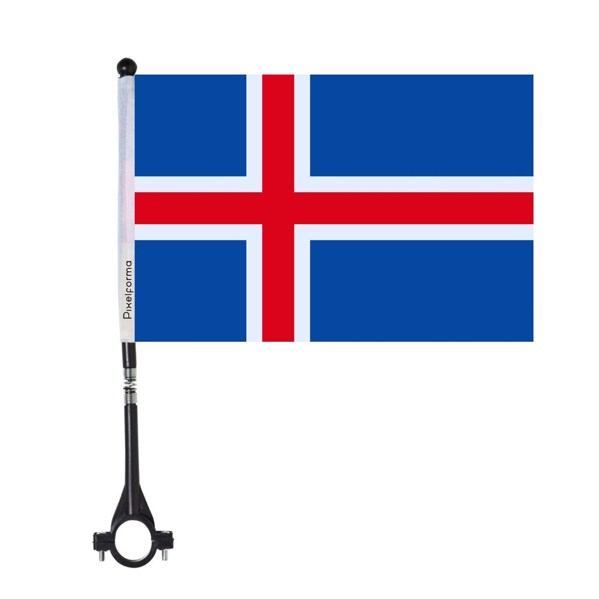 Drapeau de vélo de l'Islande en polyester - Pixelforma 