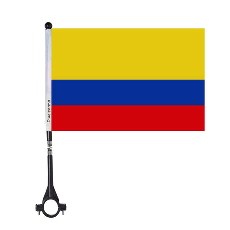 Drapeau de vélo de la Colombie en polyester - Pixelforma 