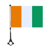 Drapeau de vélo de la Côte d'Ivoire en polyester - Pixelforma 