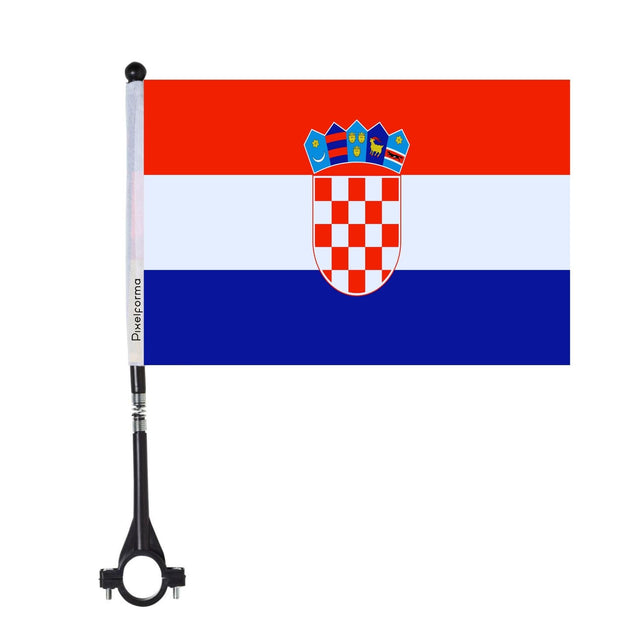 Drapeau de vélo de la Croatie en polyester - Pixelforma 