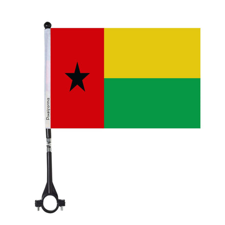 Drapeau de vélo de la Guinée-Bissau en polyester - Pixelforma 