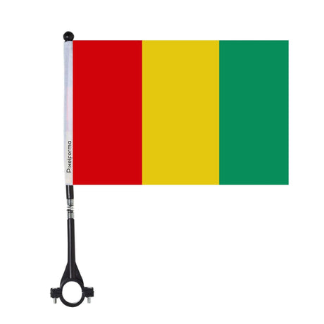 Drapeau de vélo de la Guinée en polyester - Pixelforma 