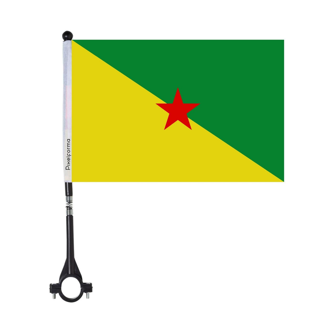 Drapeau de vélo de la Guyane en polyester - Pixelforma 