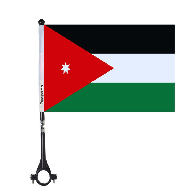 Drapeau de vélo de la Jordanie en polyester - Pixelforma 