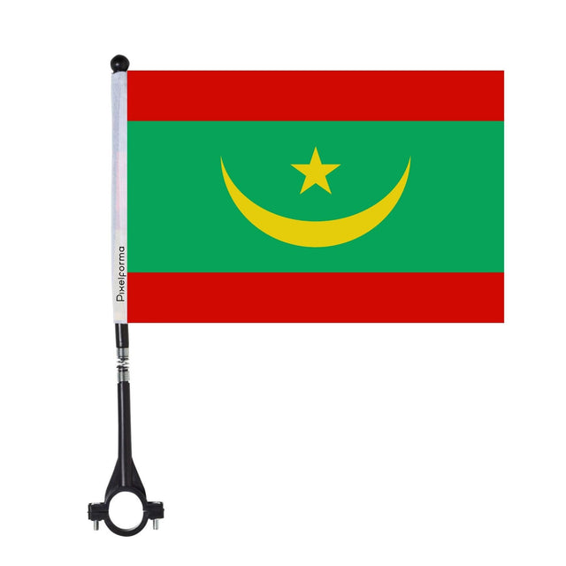 Drapeau de vélo de la Mauritanie en polyester - Pixelforma 