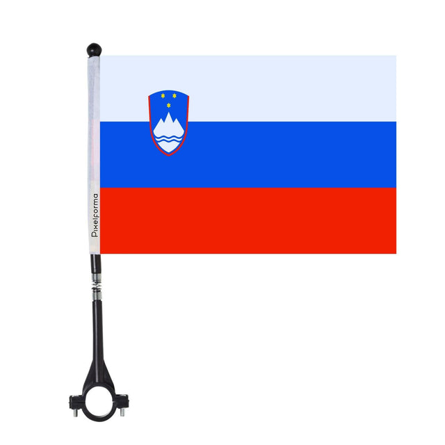 Drapeau de vélo de la Slovénie en polyester - Pixelforma 