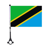 Drapeau de vélo de la Tanzanie en polyester - Pixelforma 