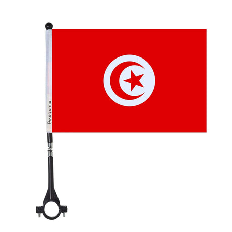 Drapeau de vélo de la Tunisie en polyester - Pixelforma 