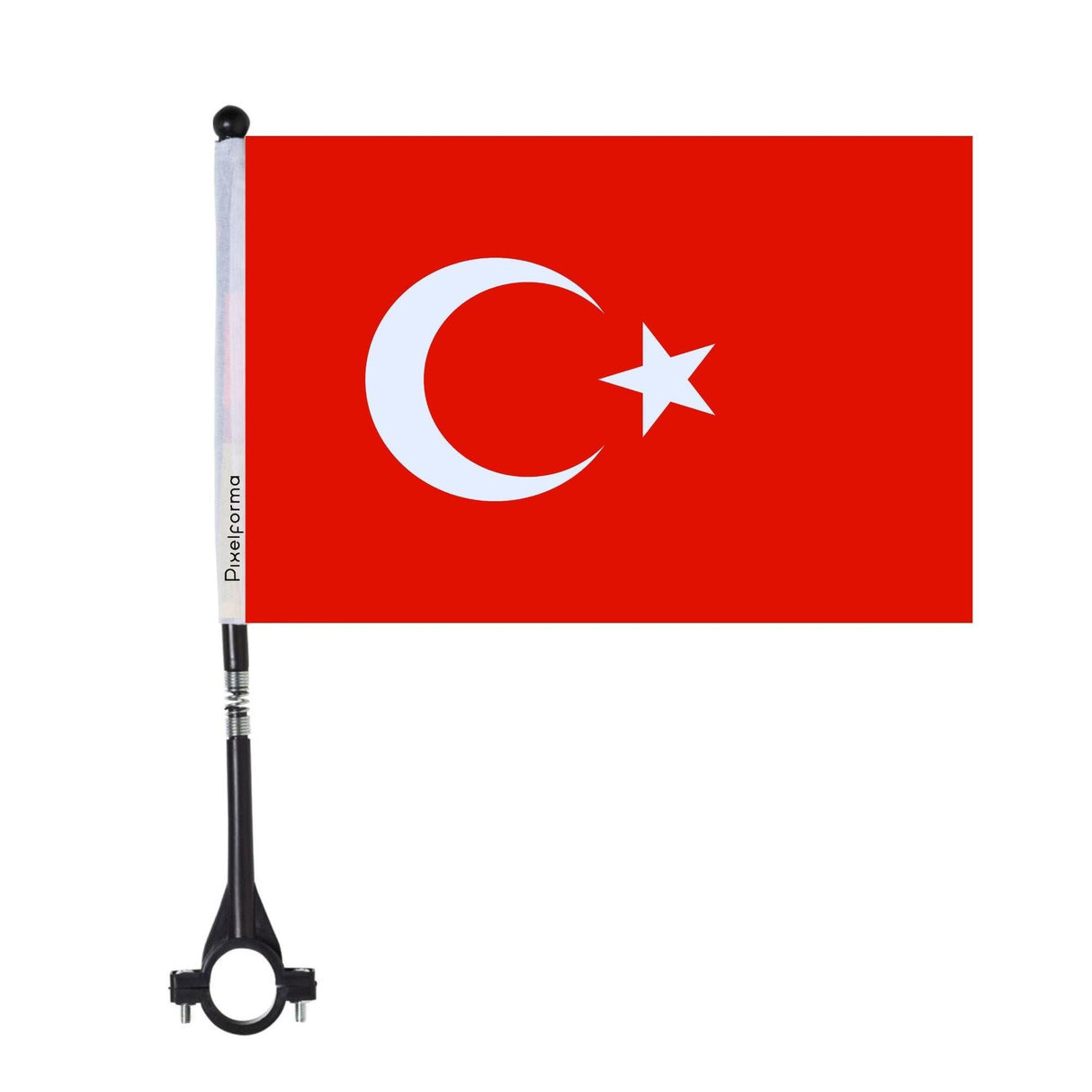 Drapeau de vélo de la Turquie en polyester - Pixelforma 