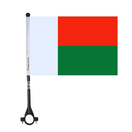 Drapeau de vélo de Madagascar en polyester - Pixelforma 