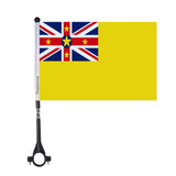 Drapeau de vélo de Niue en polyester - Pixelforma 