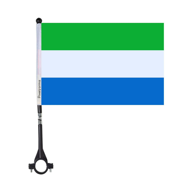Drapeau de vélo de Sierra Leone en polyester - Pixelforma 