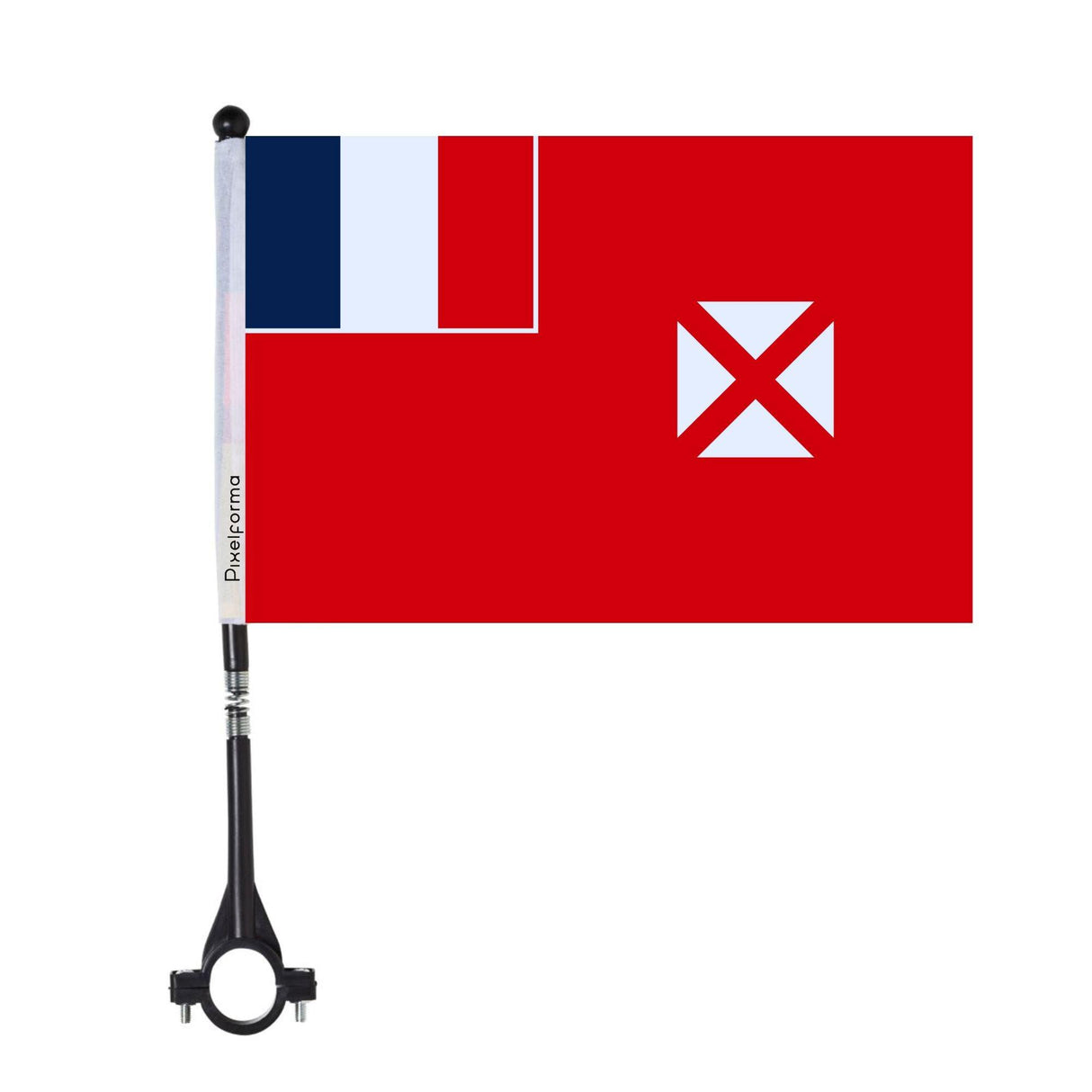 Drapeau de vélo de Wallis-et-Futuna en polyester - Pixelforma 