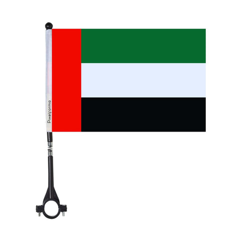 Drapeau de vélo des Émirats arabes unis en polyester - Pixelforma 