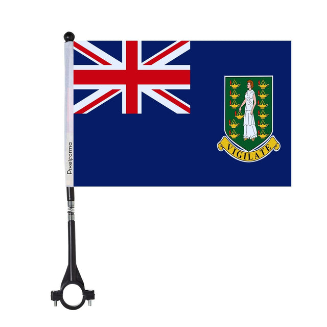 Drapeau de vélo des îles Vierges britanniques en polyester - Pixelforma 