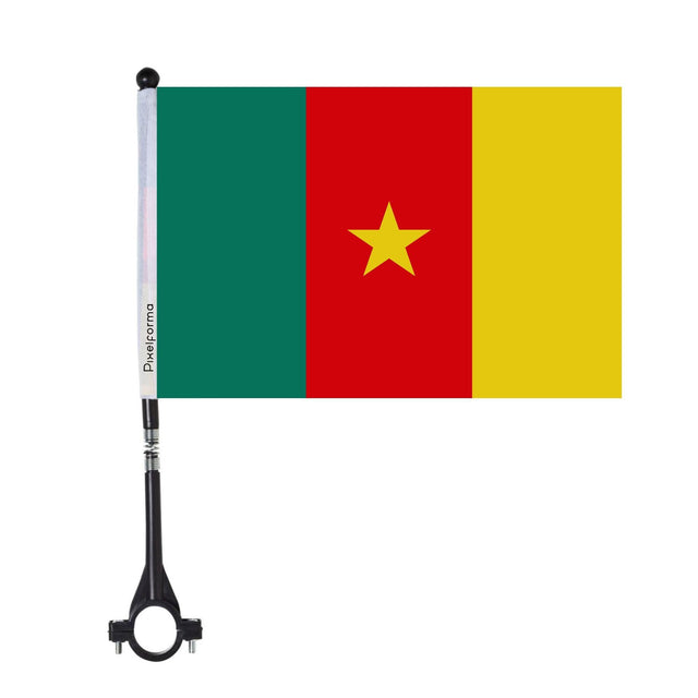 Drapeau de vélo du Cameroun en polyester - Pixelforma 