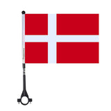 Drapeau de vélo du Danemark en polyester - Pixelforma 