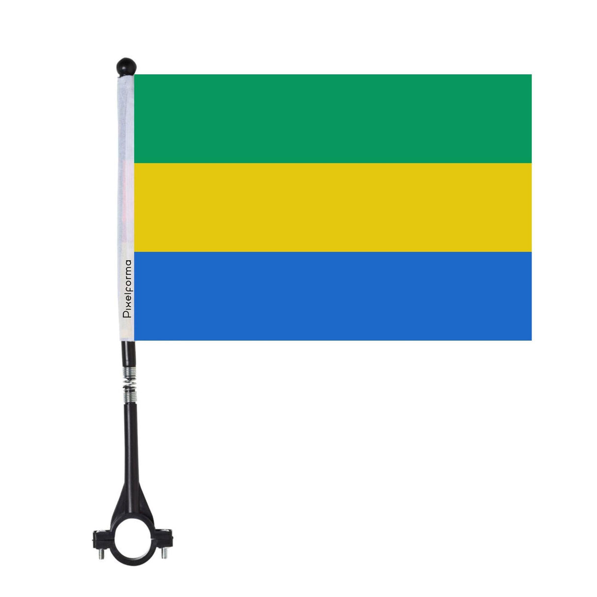 Drapeau de vélo du Gabon en polyester - Pixelforma 