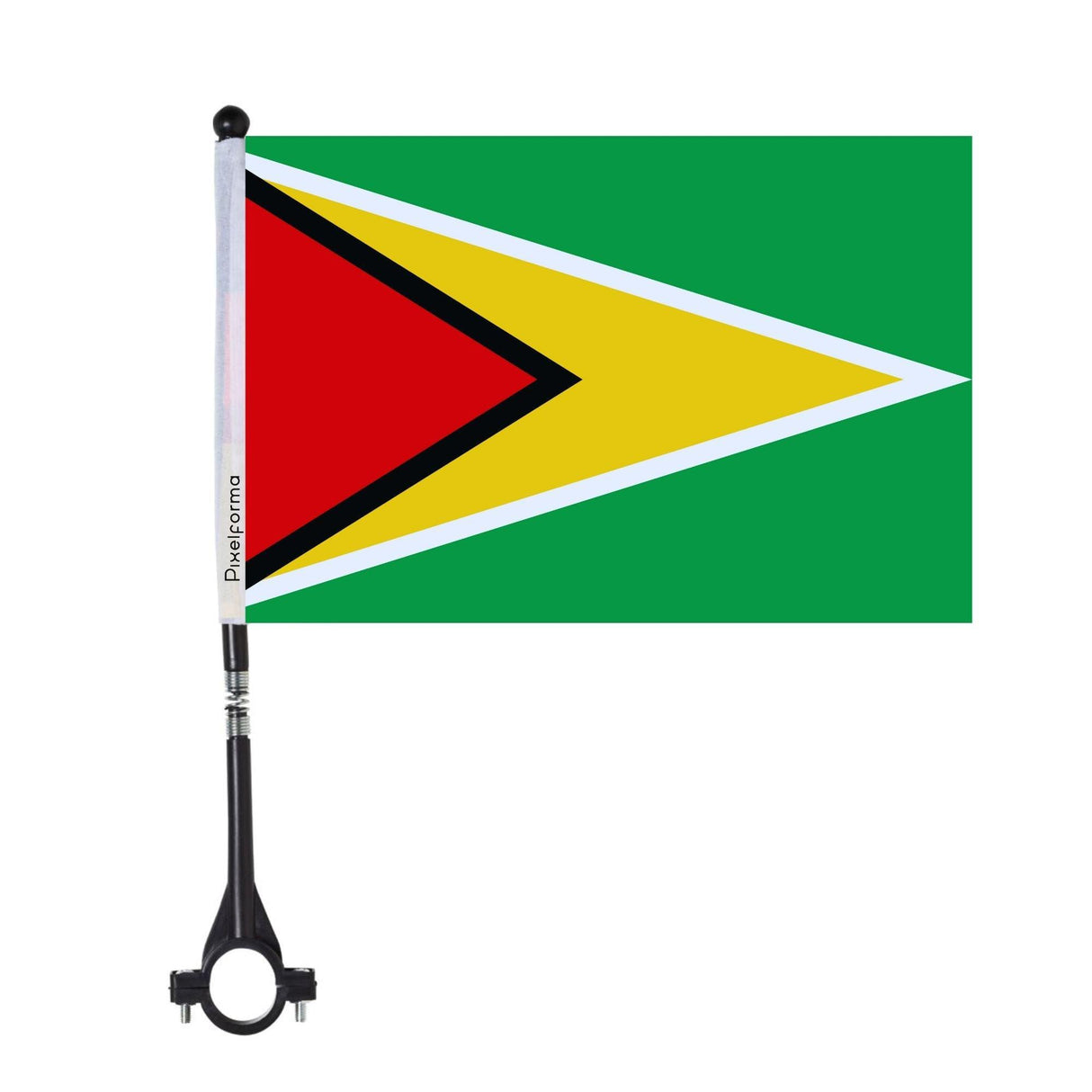 Drapeau de vélo du Guyana en polyester - Pixelforma 