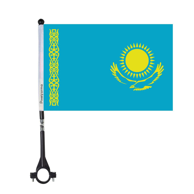 Drapeau de vélo du Kazakhstan officiel en polyester - Pixelforma 