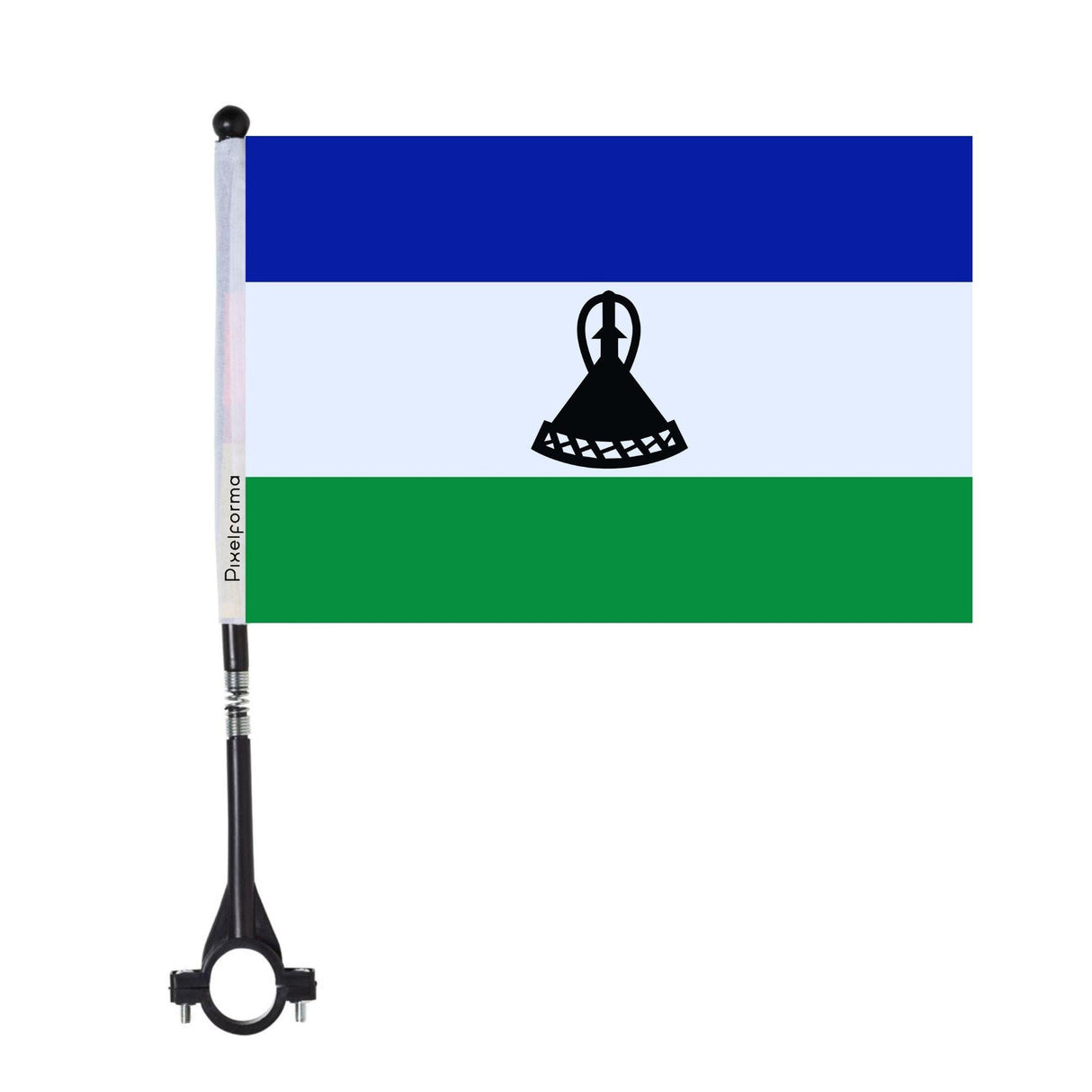 Drapeau de vélo du Lesotho en polyester - Pixelforma 