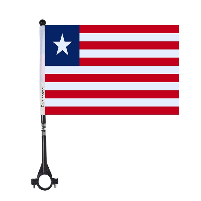 Drapeau de vélo du Liberia en polyester - Pixelforma 