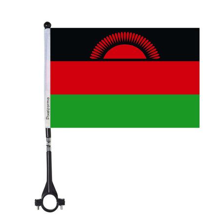 Drapeau de vélo du Malawi en polyester - Pixelforma 
