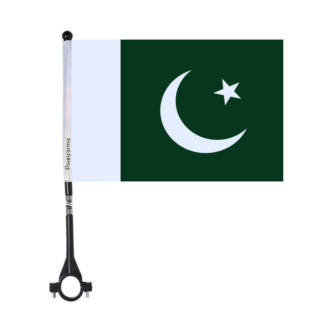 Drapeau de vélo du Pakistan en polyester - Pixelforma 