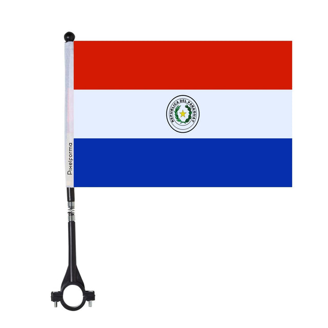 Drapeau de vélo du Paraguay en polyester - Pixelforma 