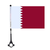 Drapeau de vélo du Qatar en polyester - Pixelforma 