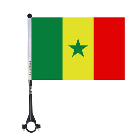 Drapeau de vélo du Sénégal en polyester - Pixelforma 