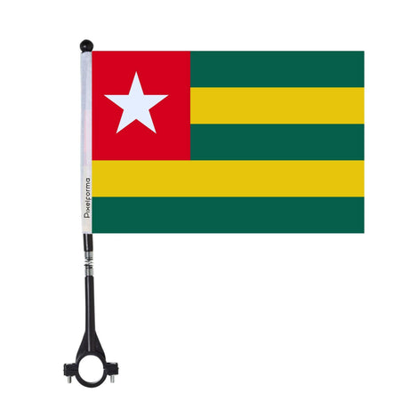 Drapeau de vélo du Togo en polyester - Pixelforma 