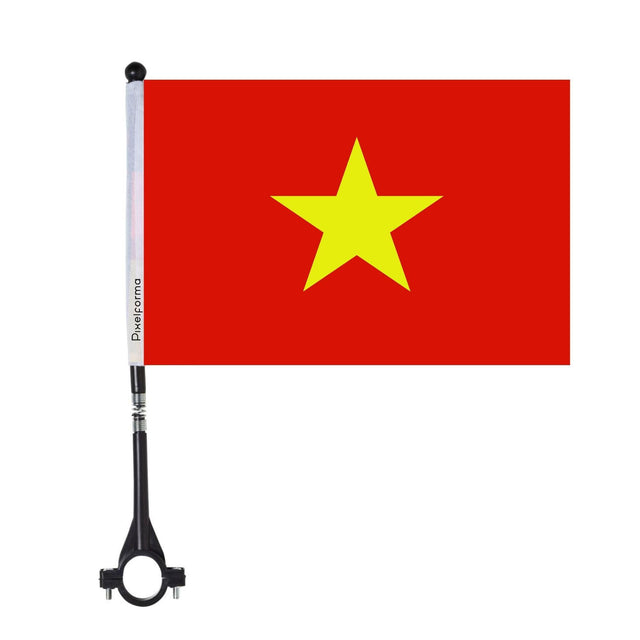 Drapeau de vélo du Viêt Nam en polyester - Pixelforma 