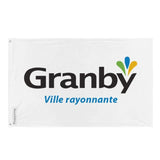 Drapeau Granby en plusieurs tailles 100 % polyester Imprimer avec Double ourlet - Pixelforma 