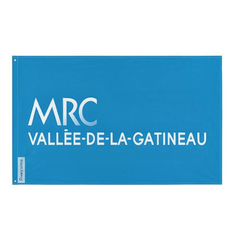 Drapeau La Vallée-de-la-Gatineau en plusieurs tailles 100 % polyester Imprimer avec Double ourlet - Pixelforma 