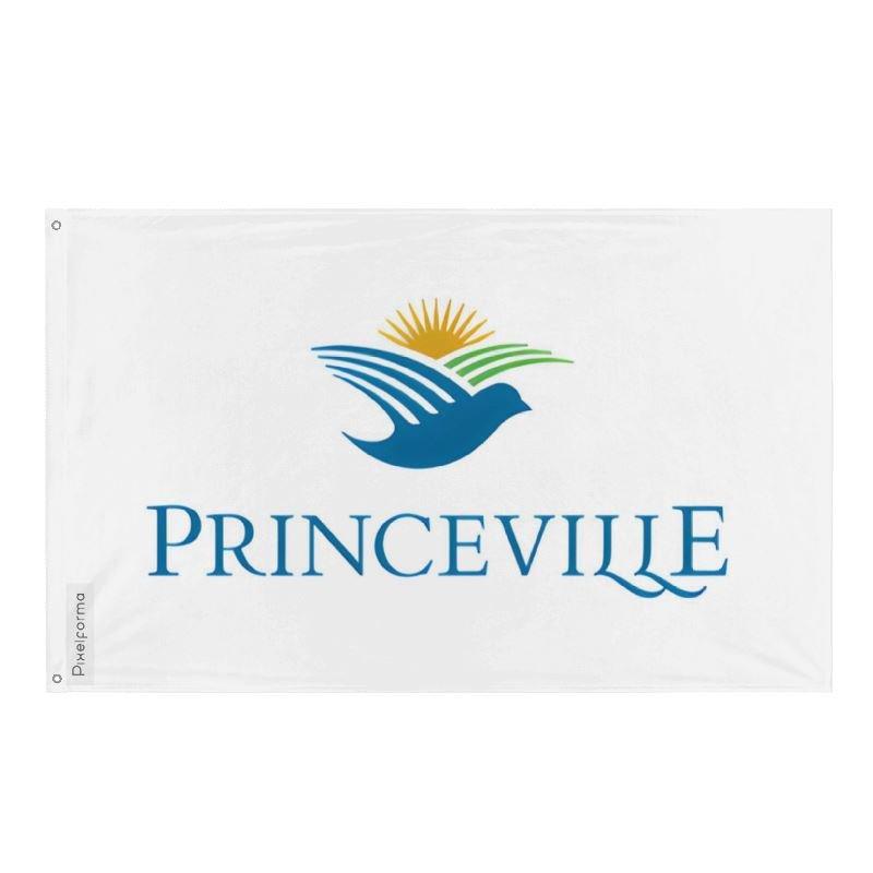 Drapeau Princeville en plusieurs tailles 100 % polyester Imprimer avec Double ourlet - Pixelforma 
