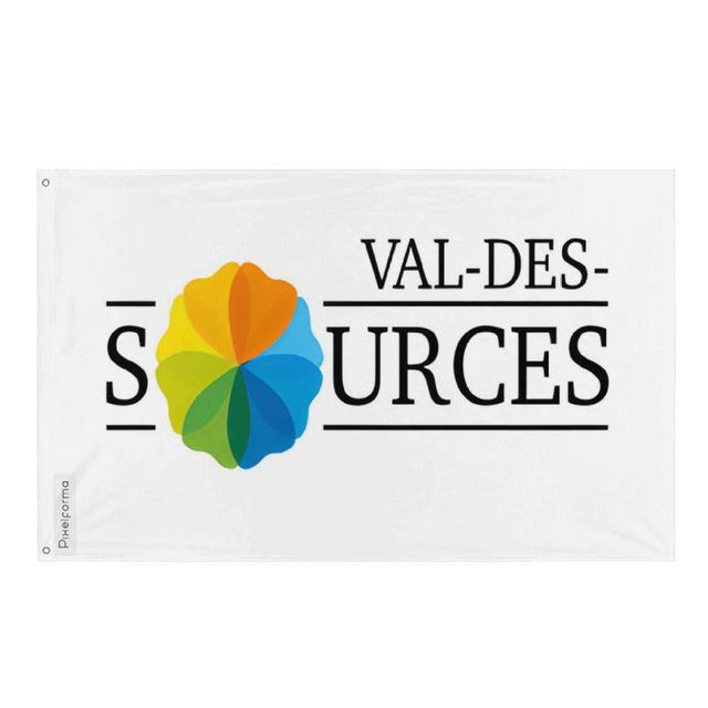 Drapeau Val-des-Sources en plusieurs tailles 100 % polyester Imprimer avec Double ourlet - Pixelforma 