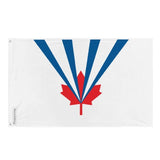 Drapeau Vaughan en plusieurs tailles 100 % polyester Imprimer avec Double ourlet - Pixelforma 