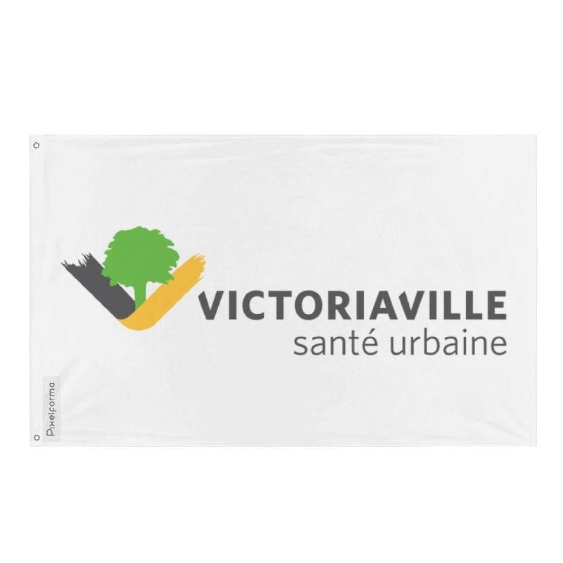 Drapeau Victoriaville en plusieurs tailles 100 % polyester Imprimer avec Double ourlet - Pixelforma 