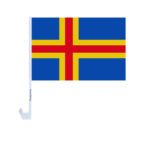 Drapeau voiture d'Åland en polyester - Pixelforma 