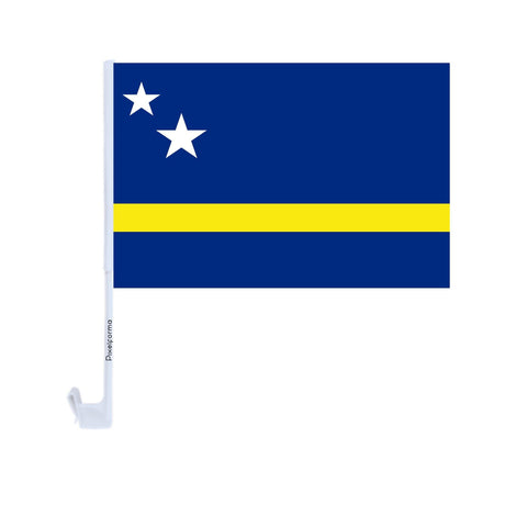 Drapeau voiture de Curaçao en polyester - Pixelforma 