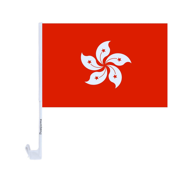 Drapeau voiture de Hong Kong en polyester - Pixelforma 