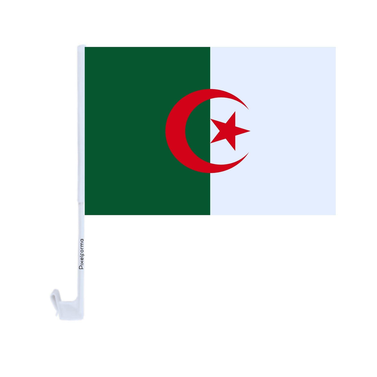 Drapeau voiture de l'Algérie en polyester - Pixelforma 